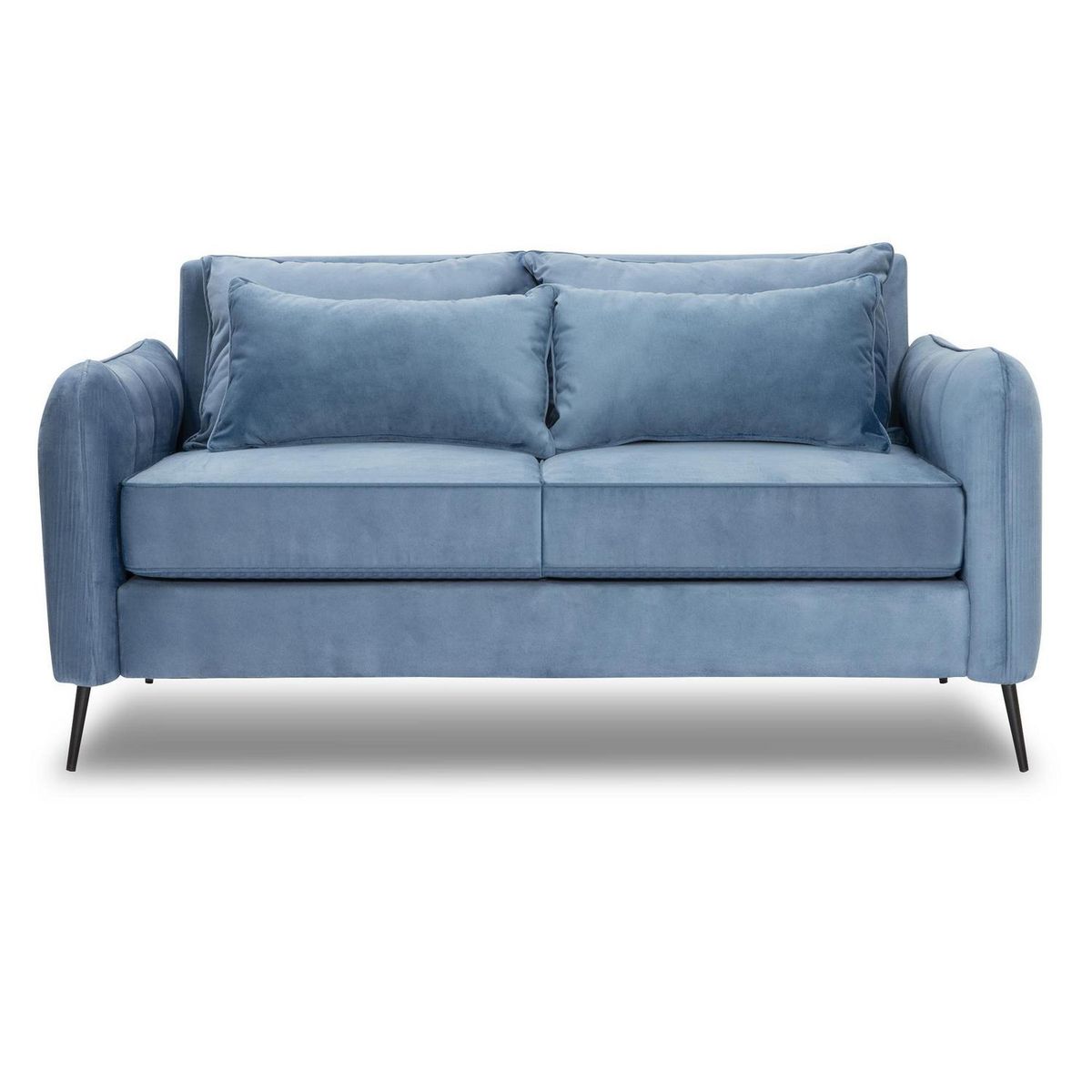 INTERMUEBLES - Sofá 2 cuerpos ITALIA 162x85x93 cm Azul