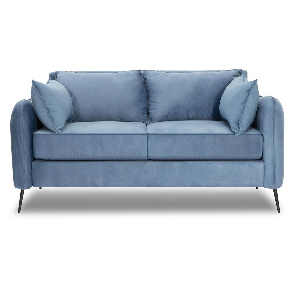 INTERMUEBLES - Sofá 2 cuerpos ITALIA 162x85x93 cm Azul
