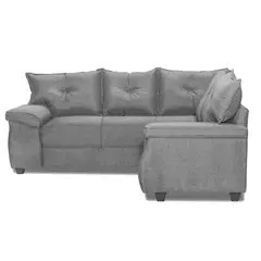INNOVAMUEBLES - Sofá Seccional 5 cuerpos FORTALEZA 210x75x203 cm Gris claro