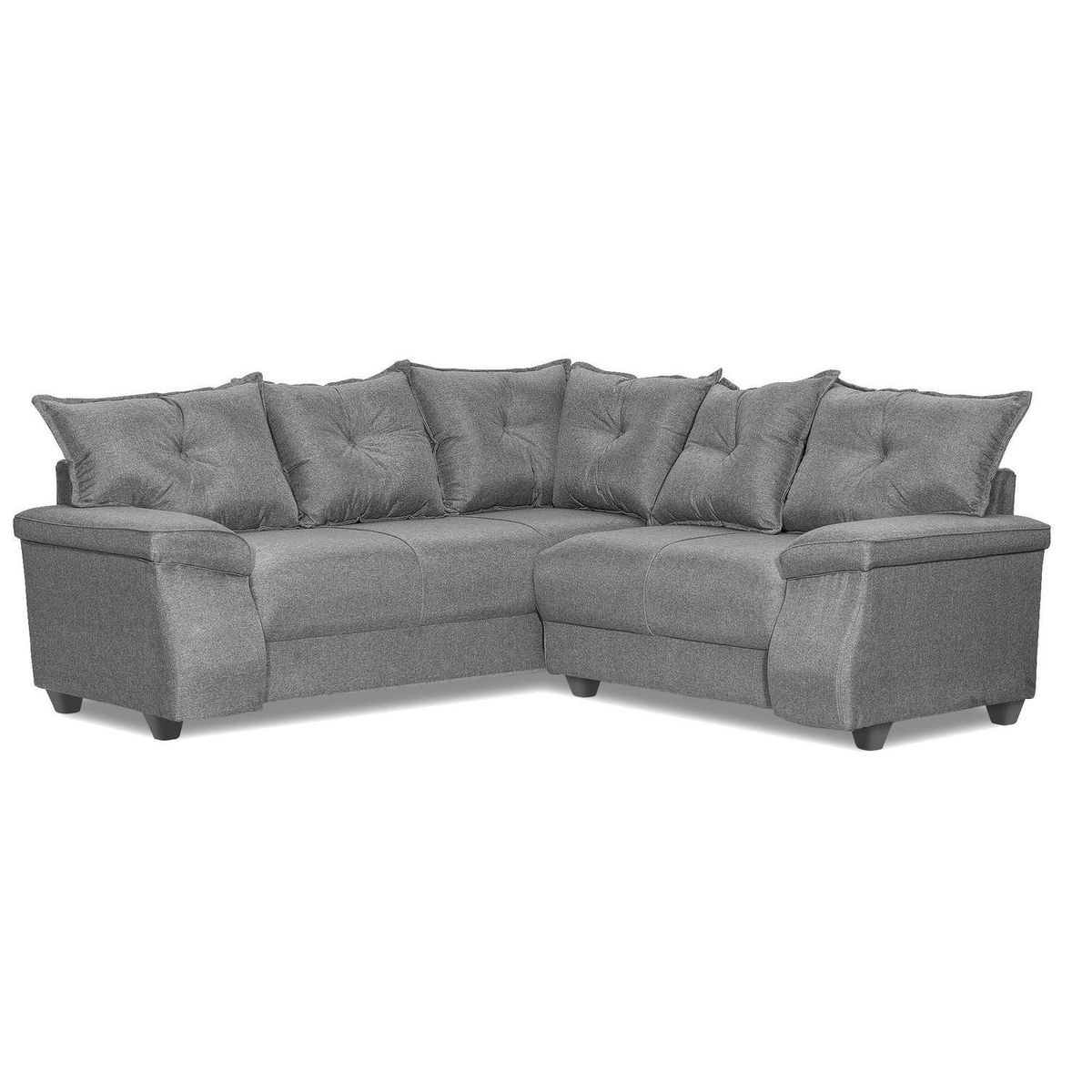 INTERMUEBLES - Sofá Seccional 5 cuerpos FORTALEZA 210x75x203 cm Gris claro