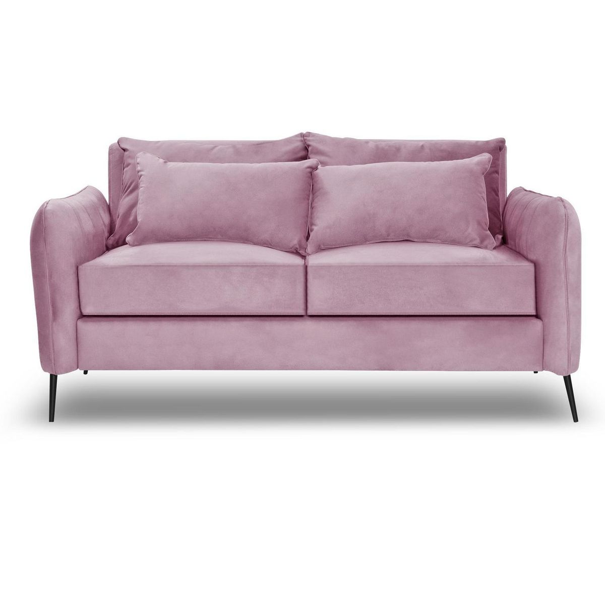 INTERMUEBLES - Sofá 2 cuerpos ITALIA 162x85x93 cm Rosado