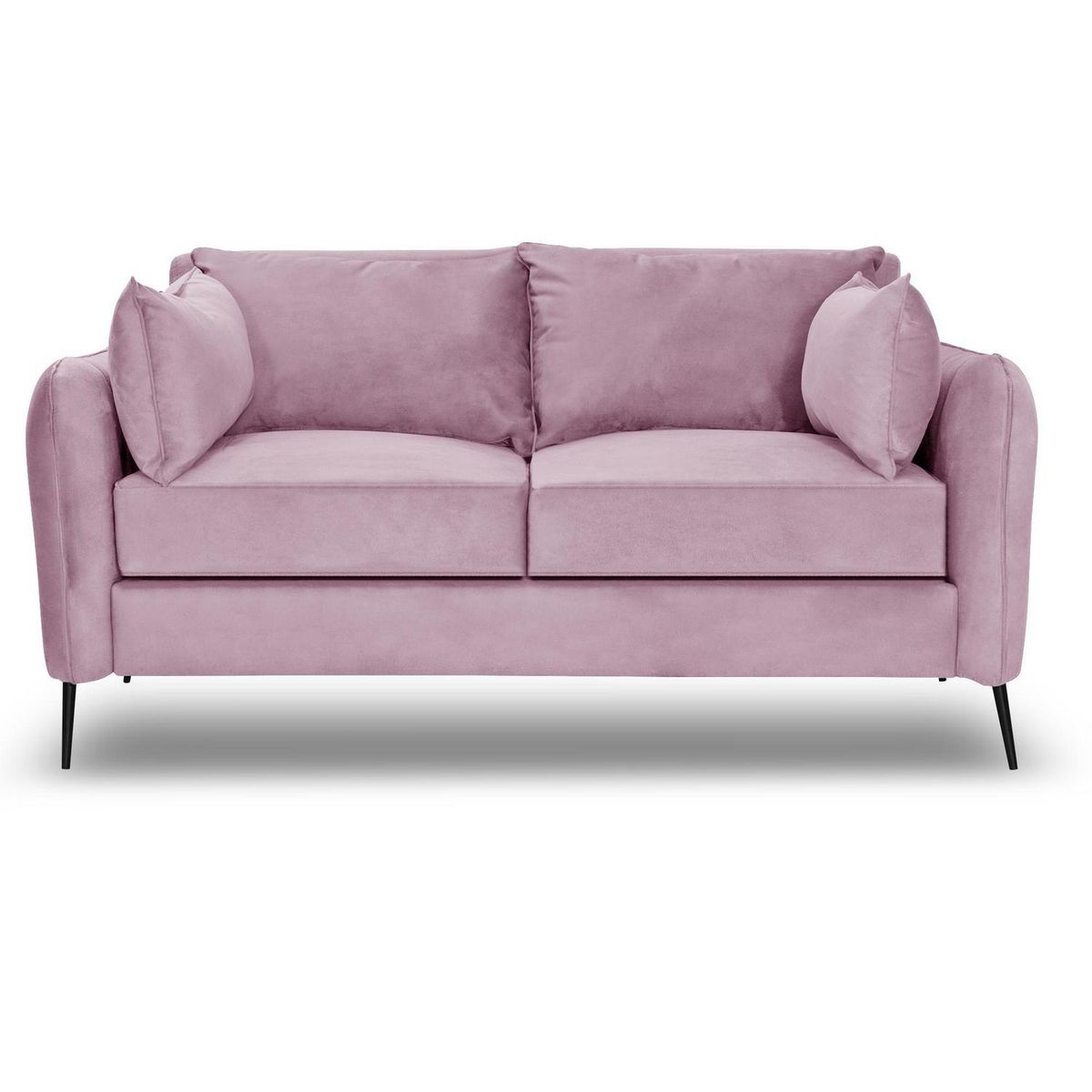 INTERMUEBLES - Sofá 2 cuerpos ITALIA 162x85x93 cm Rosado
