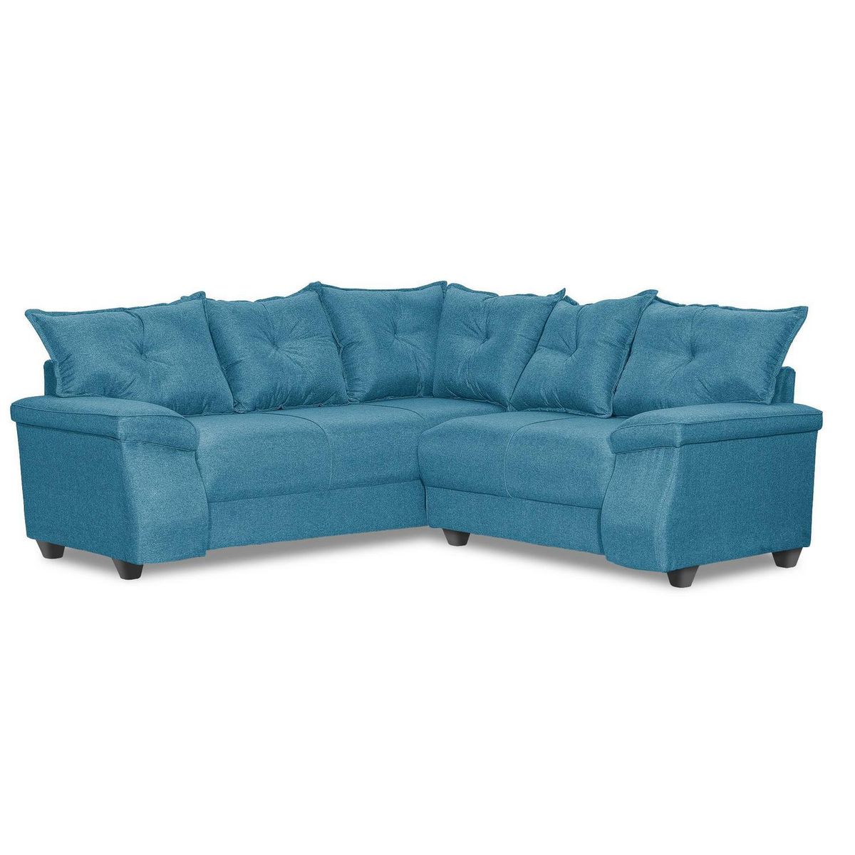 INTERMUEBLES - Sofá Seccional 5 cuerpos FORTALEZA 210x75x203 cm Azul