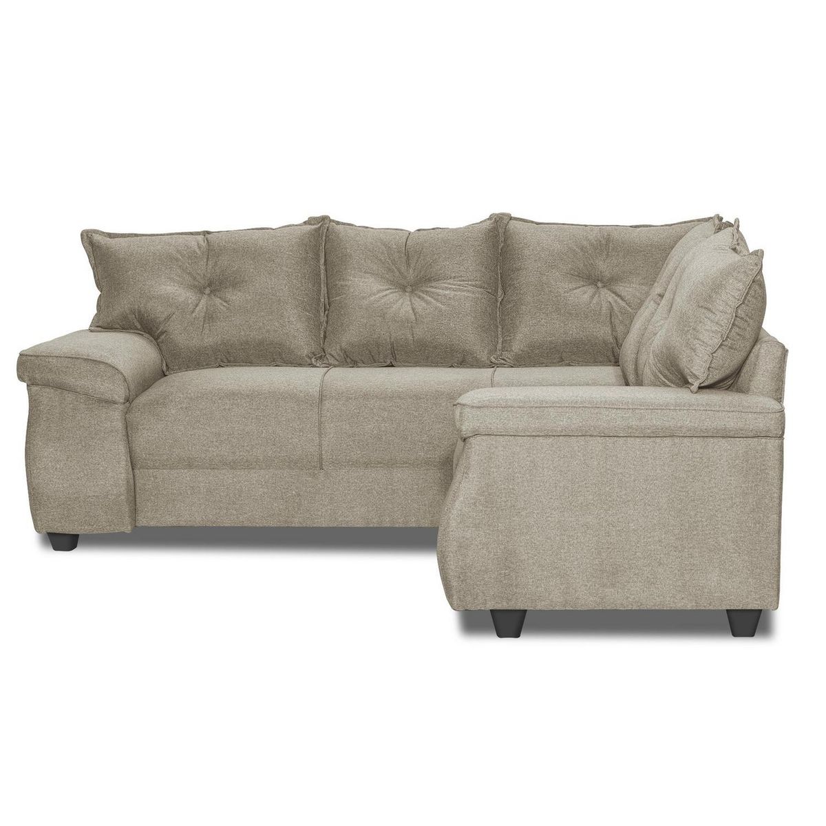 INTERMUEBLES - Sofá Seccional 5 cuerpos FORTALEZA 210x75x203 cm Beige