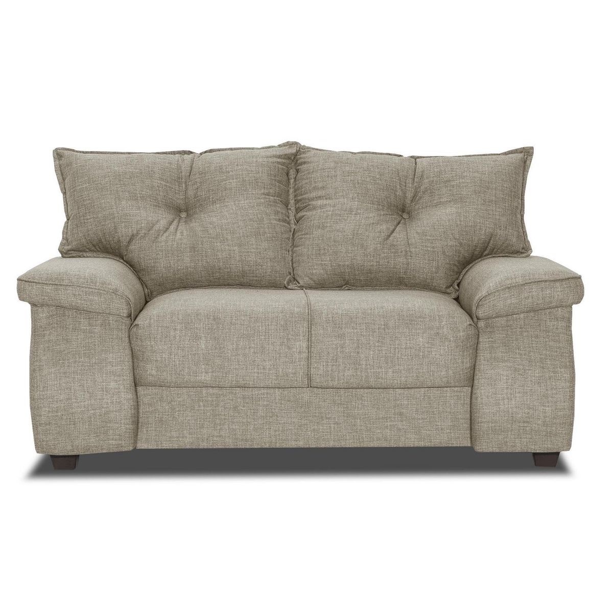 INTERMUEBLES - Sofá 2 cuerpos FORTALEZA 156x90x80 cm Beige