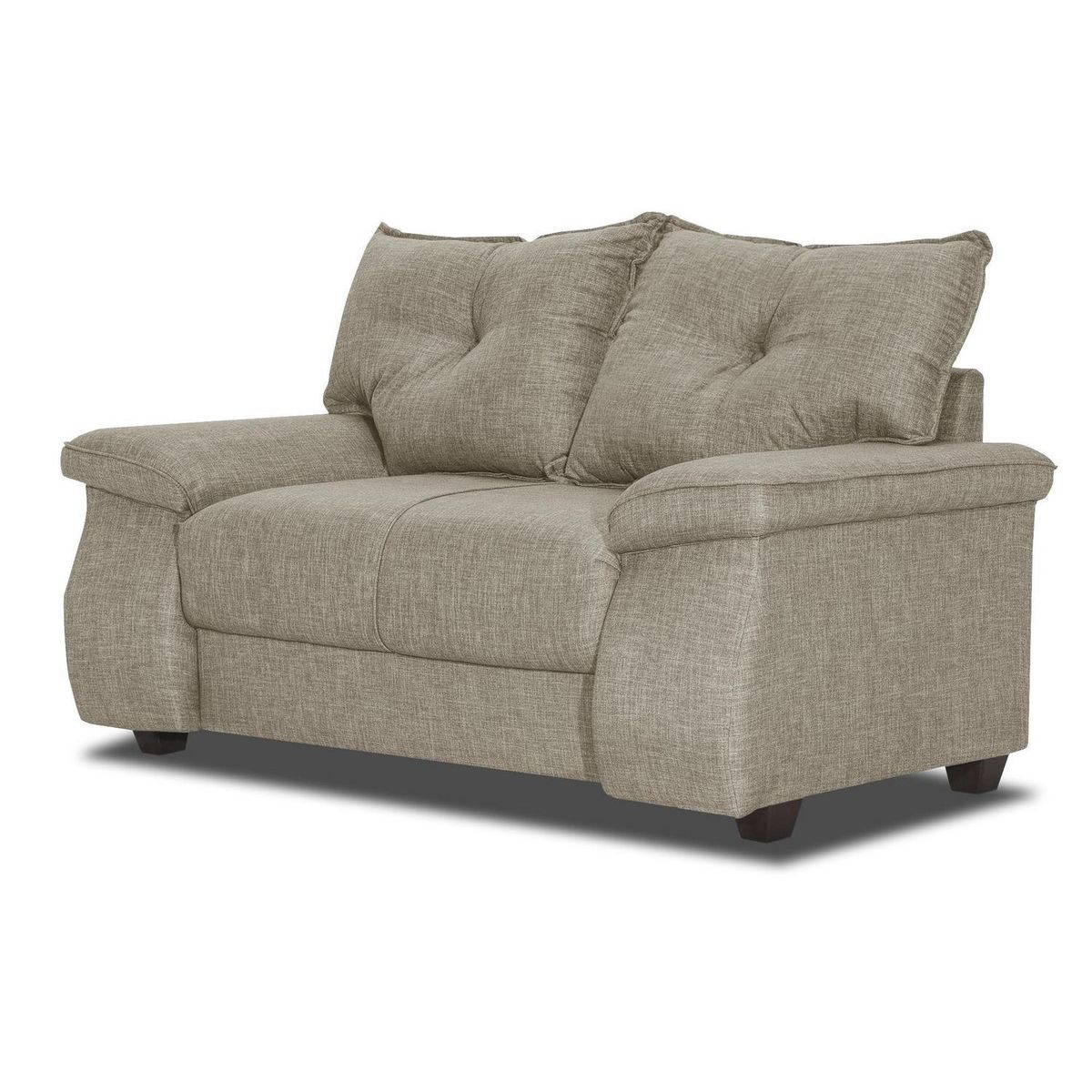 INTERMUEBLES - Sofá 2 cuerpos FORTALEZA 156x90x80 cm Beige