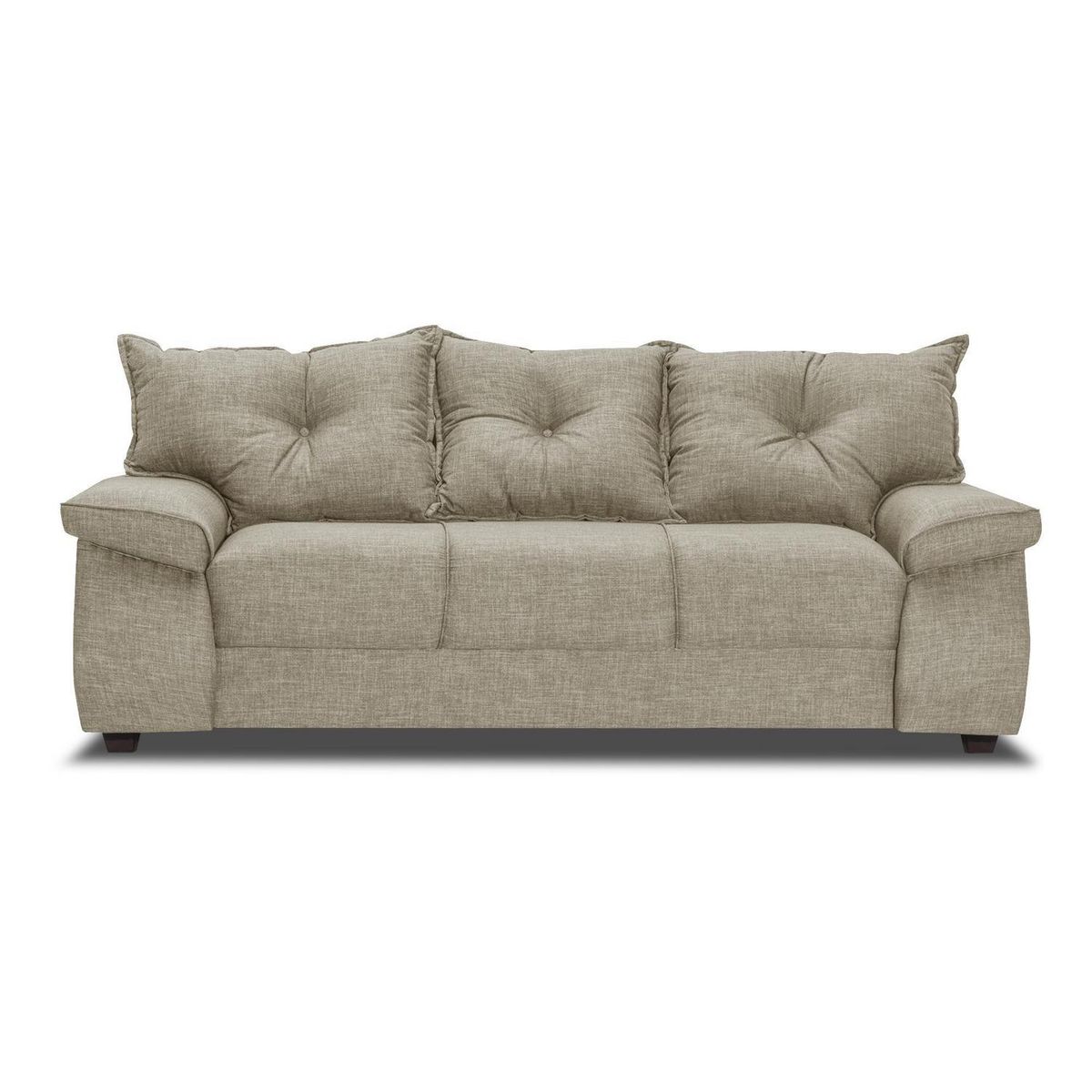 INTERMUEBLES - Sofá 3 cuerpos FORTALEZA 222x92x78 cm Beige