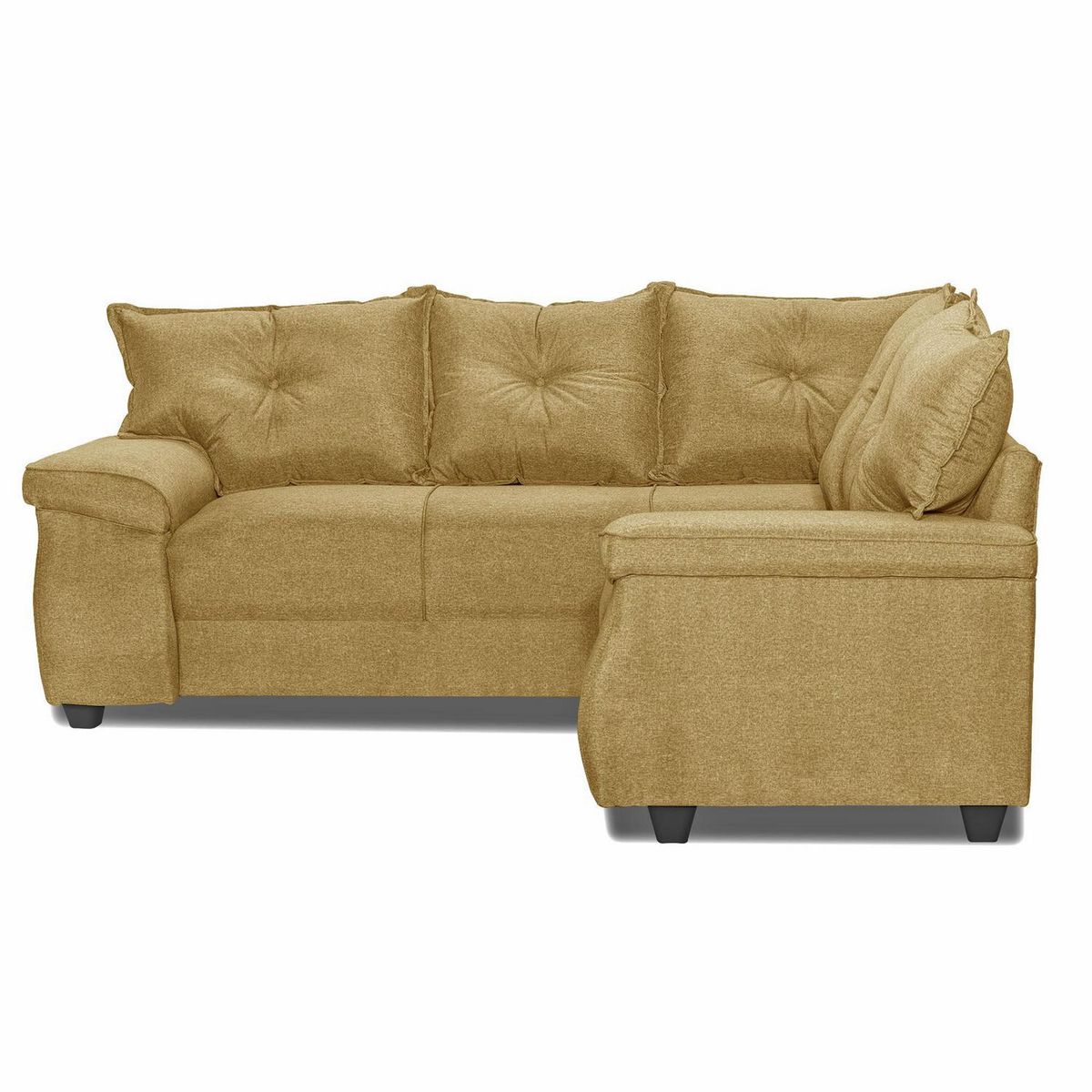 INTERMUEBLES - Sofá Seccional 5 cuerpos FORTALEZA 210x75x203 cm Café