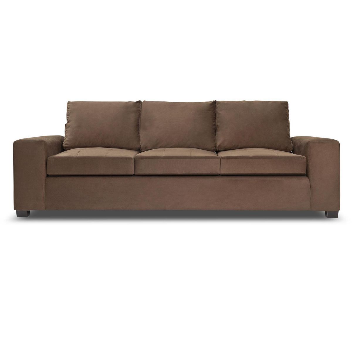 INTERMUEBLES - Sofá 3 cuerpos SENNA 259x94x82 cm Chocolate