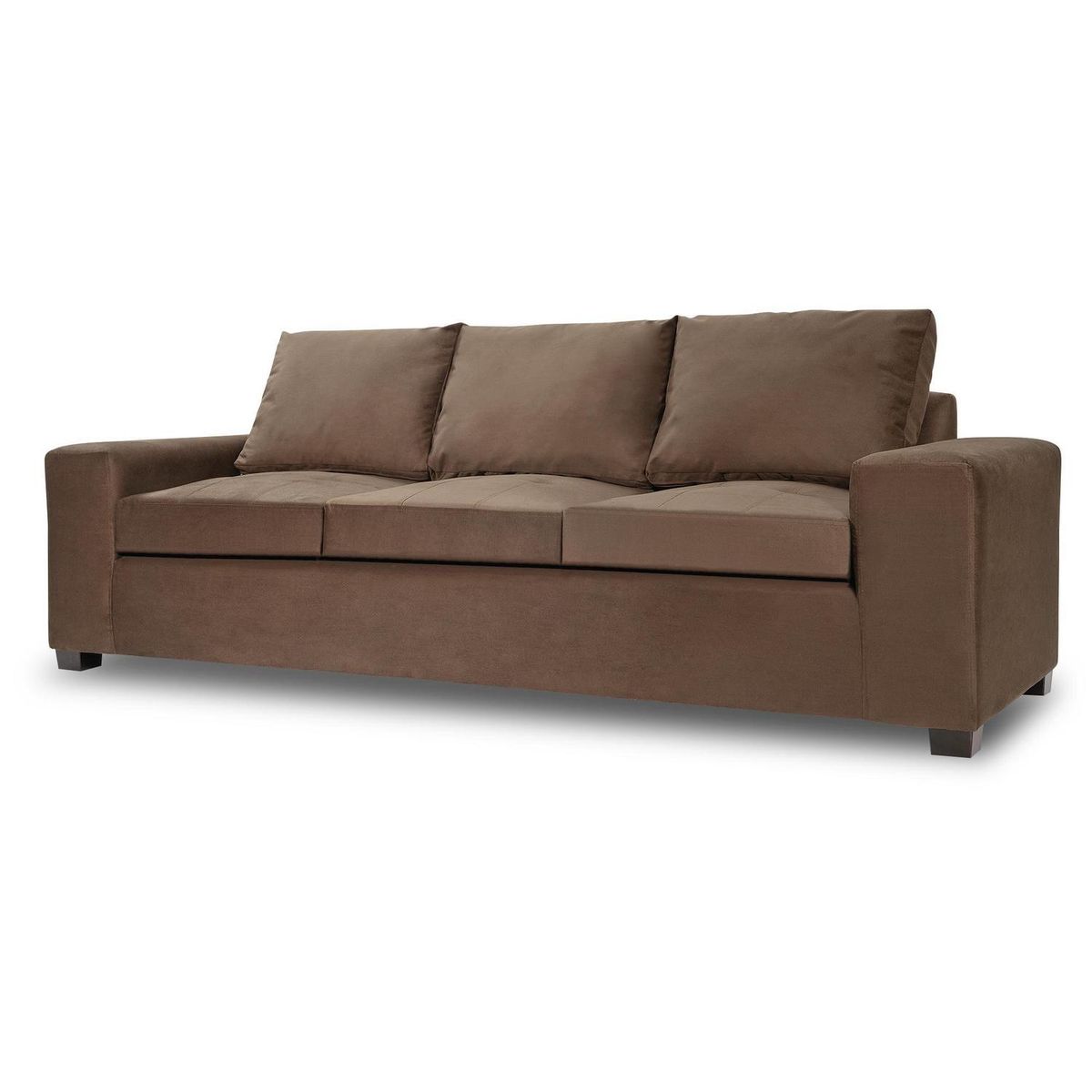 INTERMUEBLES - Sofá 3 cuerpos SENNA 259x94x82 cm Chocolate