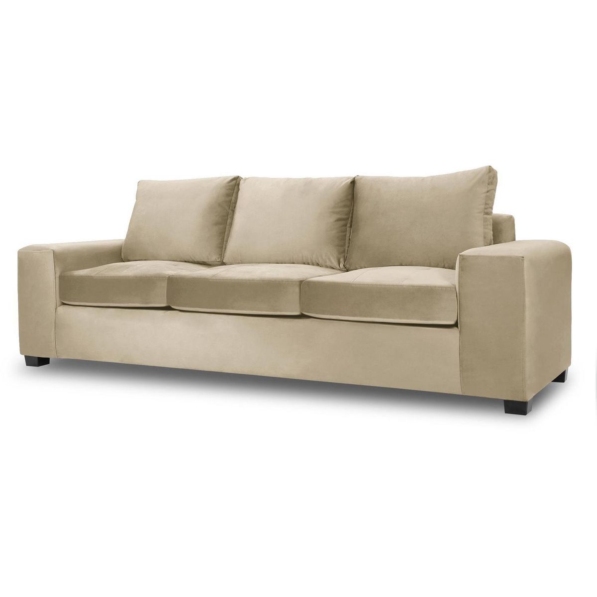 INTERMUEBLES - Sofá 3 cuerpos SENNA 259x94x82 cm Beige