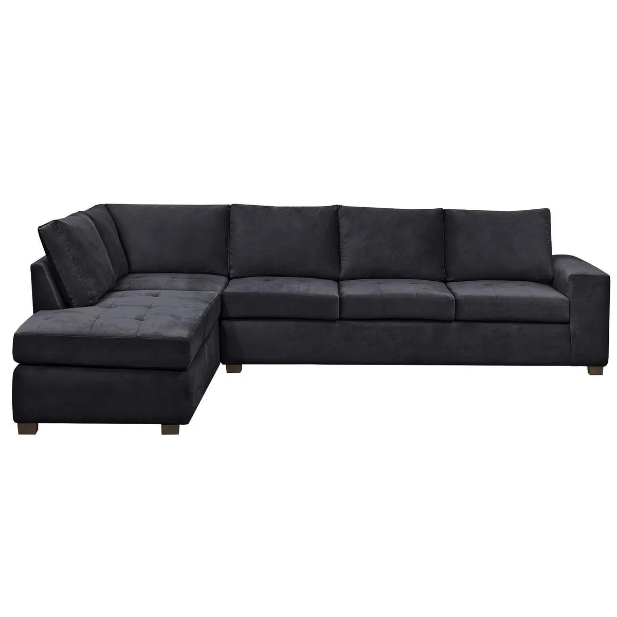 INTERMUEBLES - Sofá Seccional 5 cuerpos SENNA 320x75x212 cm Negro
