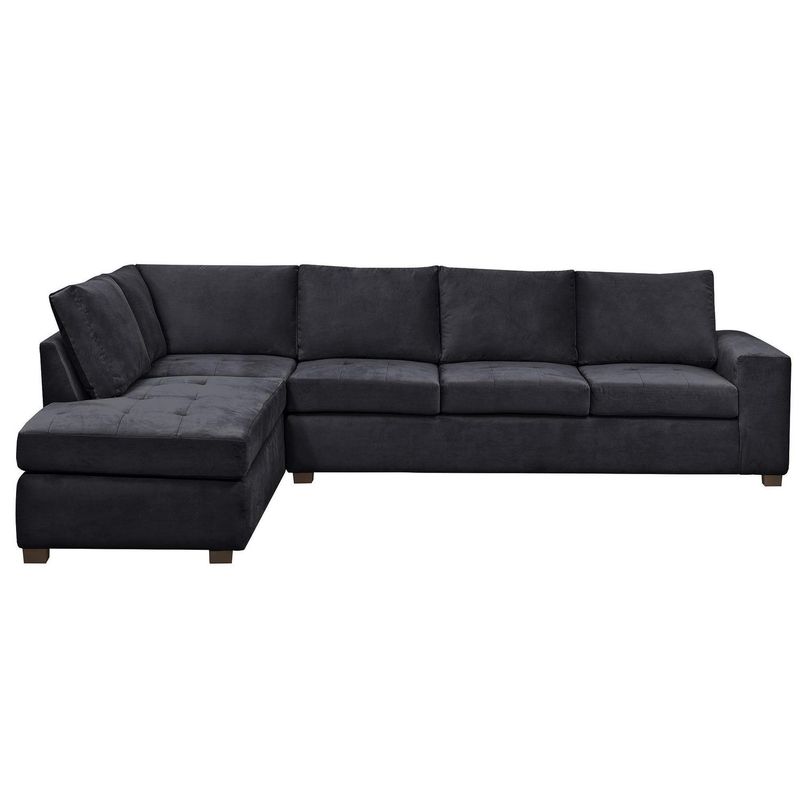 INNOVAMUEBLES - Sofá Seccional 5 cuerpos SENNA 320x75x212 cm Negro