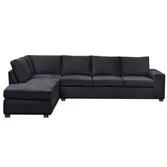 INNOVAMUEBLES - Sofá Seccional 5 cuerpos SENNA 320x75x212 cm Negro