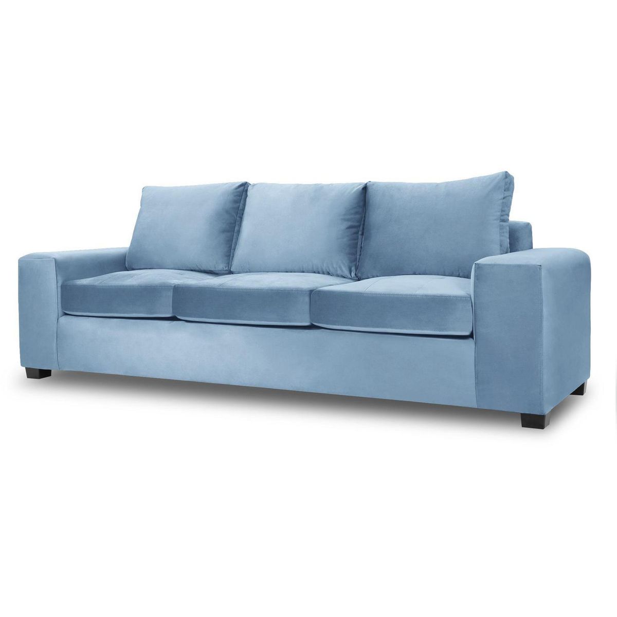 INTERMUEBLES - Sofá 3 cuerpos SENNA 259x94x82 cm Azul
