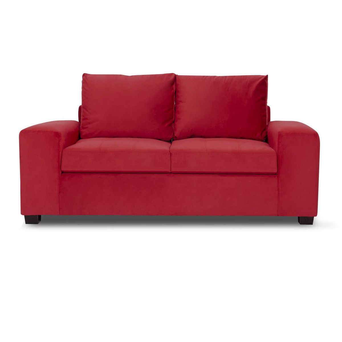 INTERMUEBLES - Sofá 2 cuerpos SENNA 192x94x82 cm Burdeo