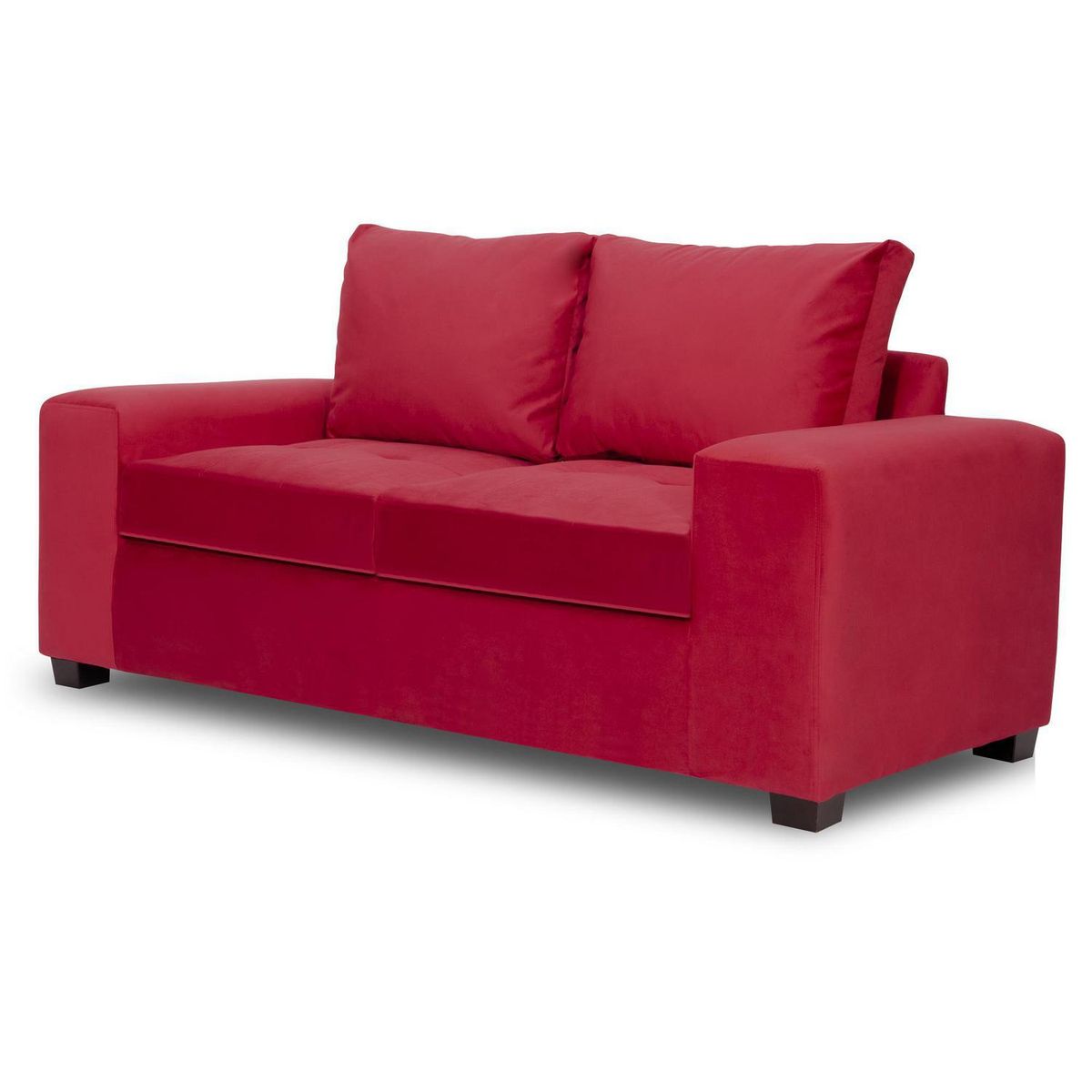 INTERMUEBLES - Sofá 2 cuerpos SENNA 192x94x82 cm Burdeo