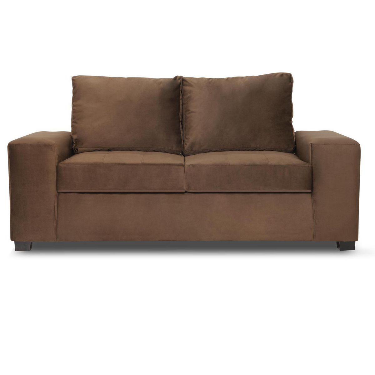 INTERMUEBLES - Sofá 2 cuerpos SENNA 192x94x82 cm Chocolate