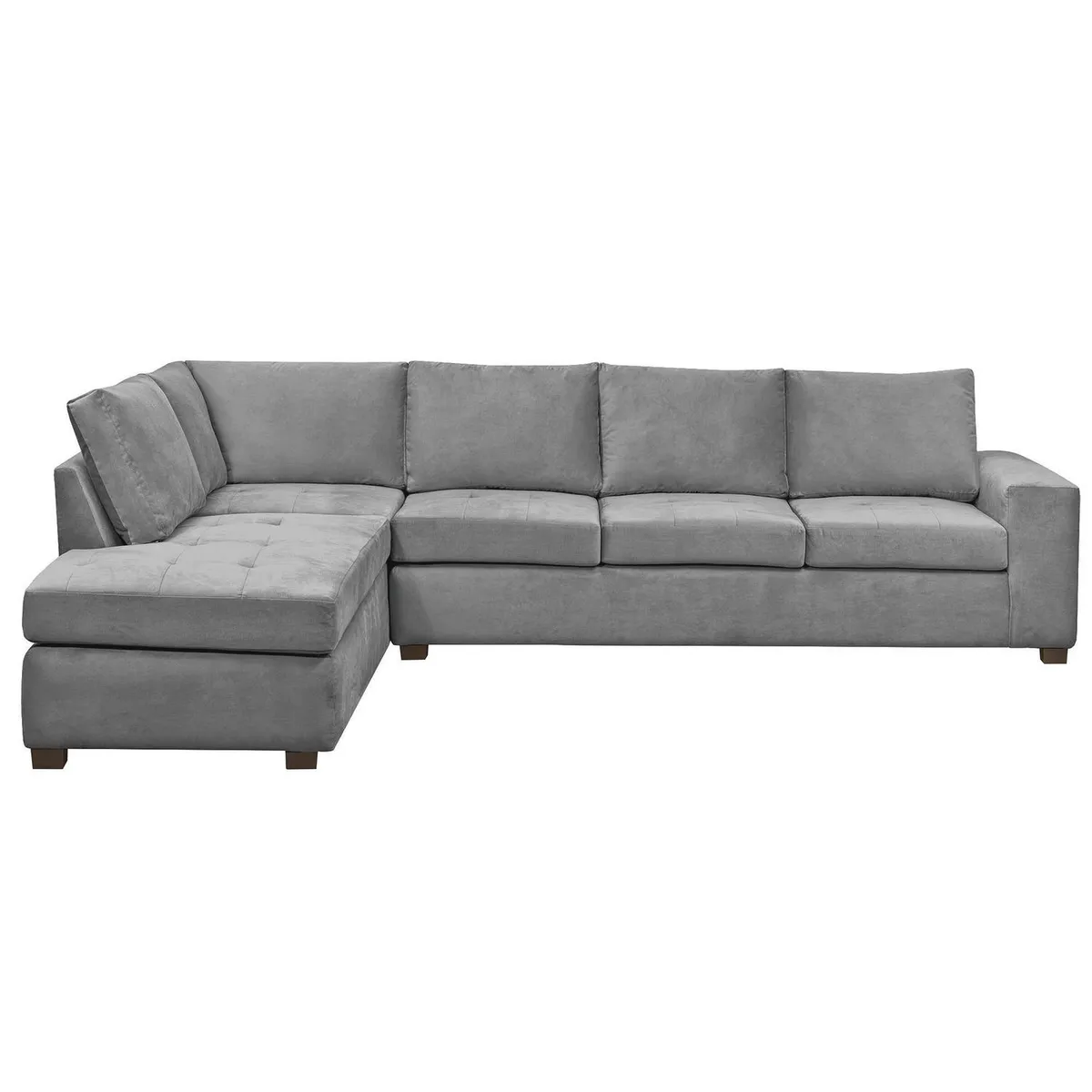 INTERMUEBLES - Sofá Seccional 5 cuerpos SENNA 320x75x212 cm Gris