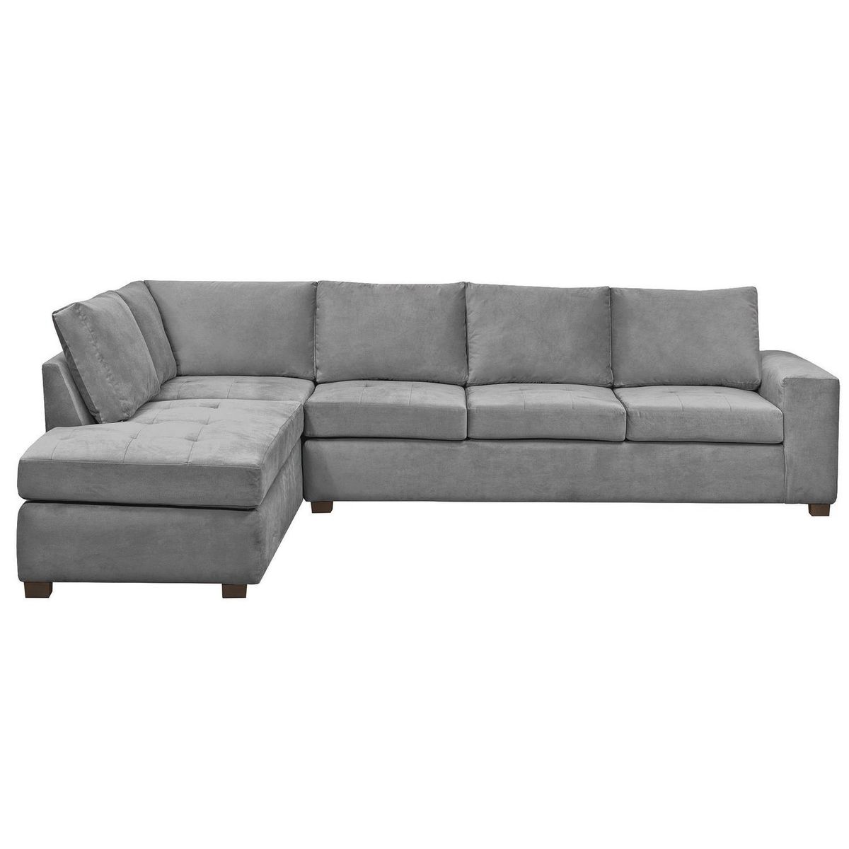 INTERMUEBLES - Sofá Seccional 5 cuerpos SENNA 320x75x212 cm Gris