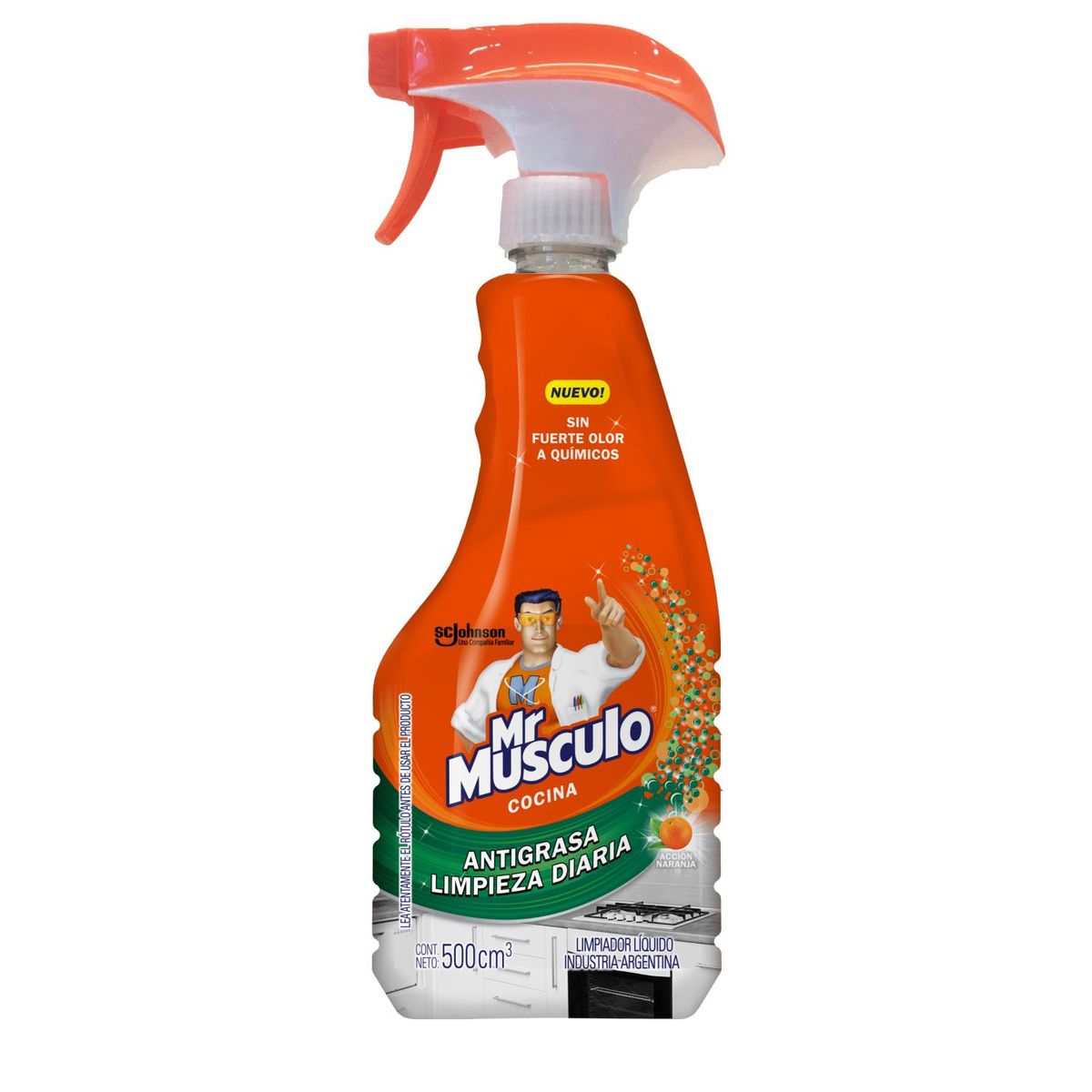MR MUSCULO - Antigrasa Mr. Músculo Gatillo Limpiador Cocina 500 ml