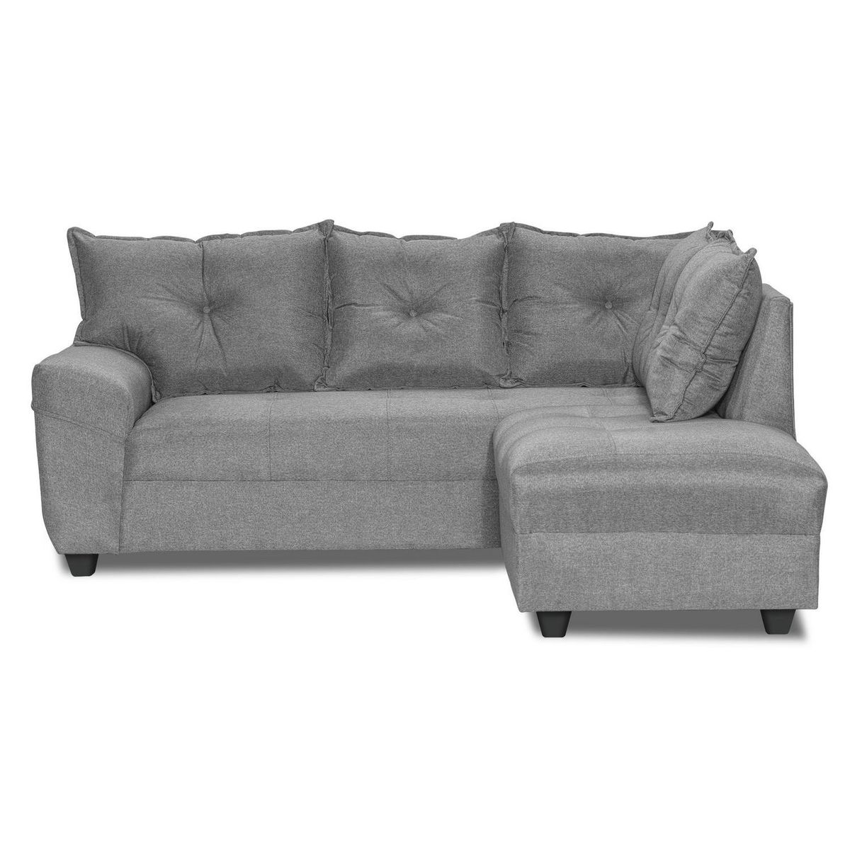 INTERMUEBLES - Sofá Seccional 4 cuerpos AUSTRALIA 198x93x175 cm Gris claro