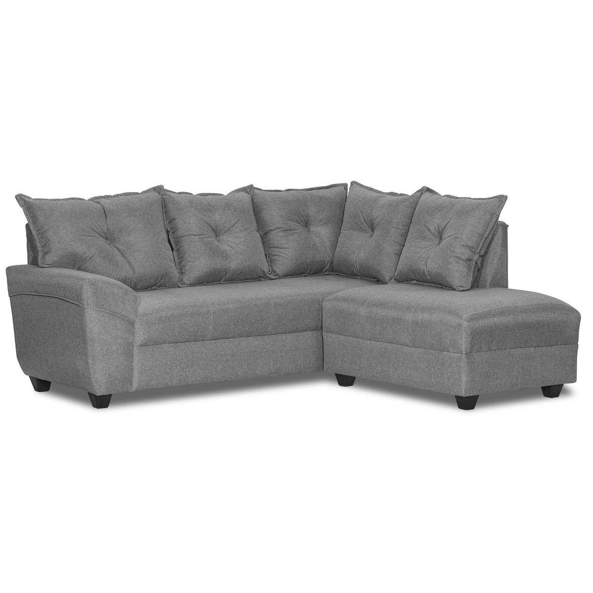INTERMUEBLES - Sofá Seccional 4 cuerpos AUSTRALIA 198x93x175 cm Gris claro