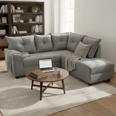 INTERMUEBLES - Sofá Seccional 4 Cuerpos Australia 198X93X175 cm Tela