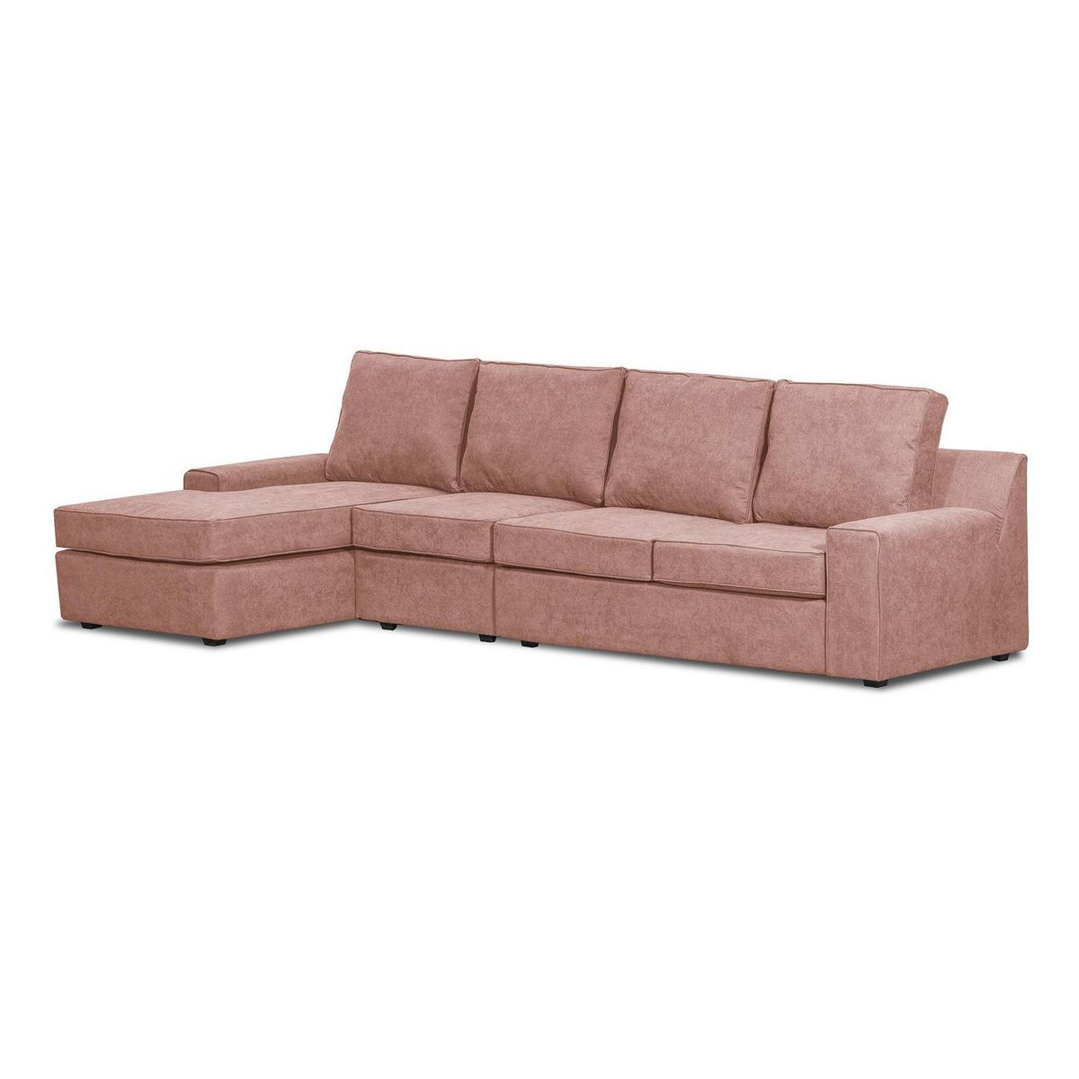 INTERMUEBLES - Sofá Seccional 5 cuerpos BURANO 341x93x160 cm Rosa