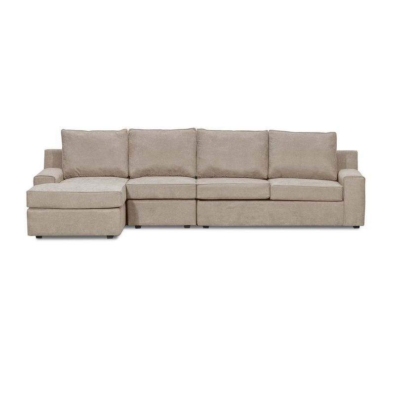 INNOVAMUEBLES - Sofá Seccional 5 cuerpos BURANO 341x93x160 cm Beige