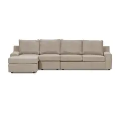 INNOVAMUEBLES - Sofá Seccional 5 cuerpos BURANO 341x93x160 cm Beige