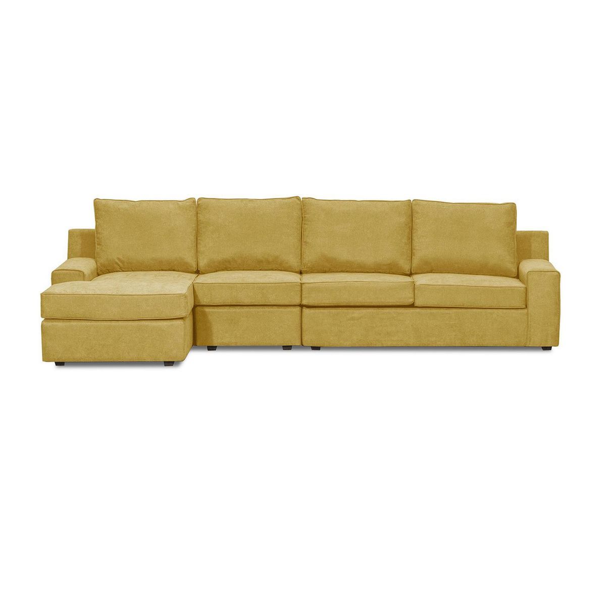 INTERMUEBLES - Sofá Seccional 5 cuerpos BURANO 341x93x160 cm Mostaza