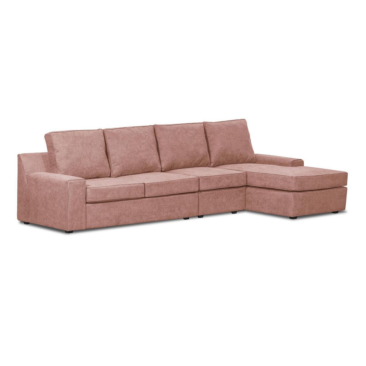 INTERMUEBLES - Sofá Seccional 5 cuerpos BURANO 341x93x160 cm Rosa