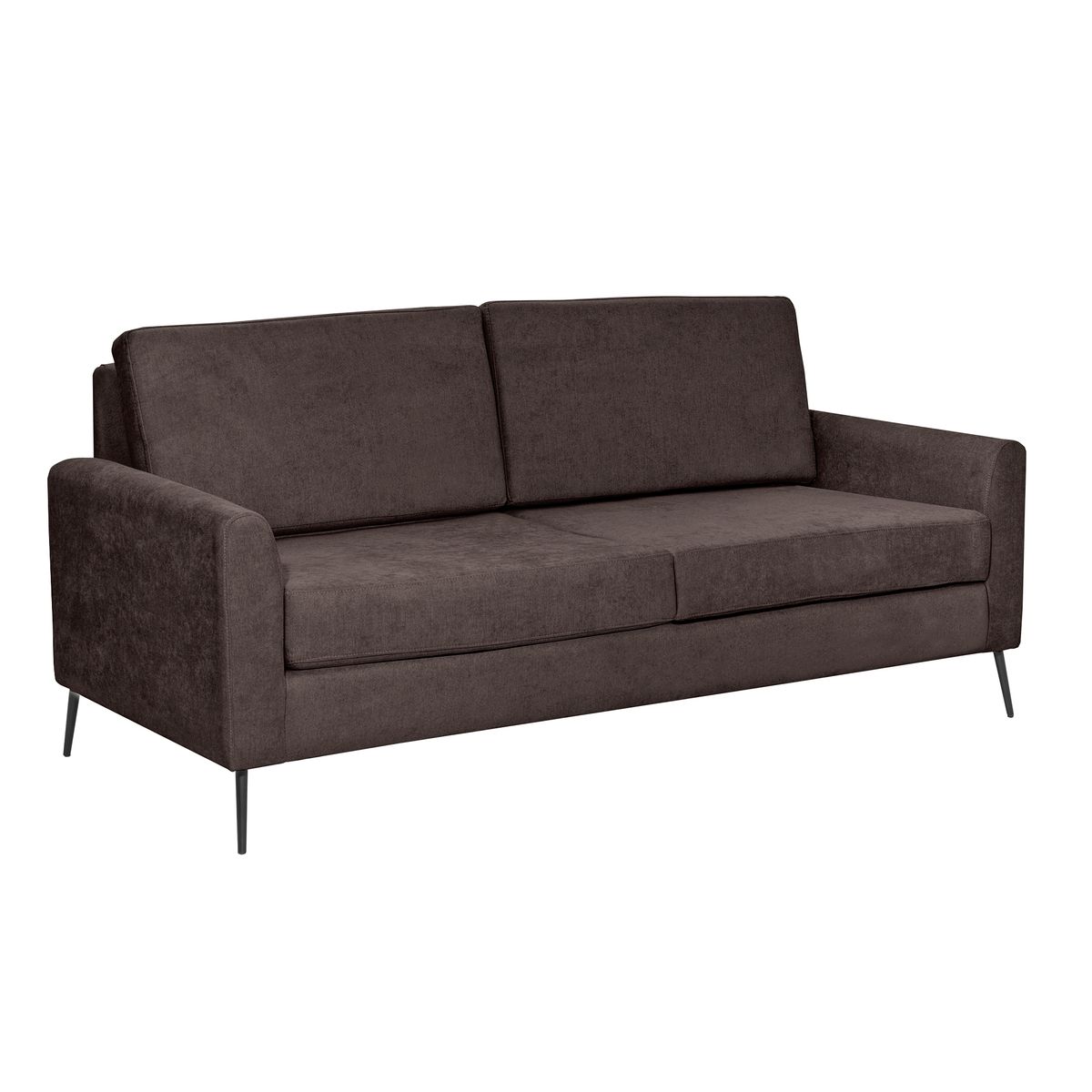 INTERMUEBLES - Sofá 2 cuerpos WASHINGTON 190x85x88 cm Café