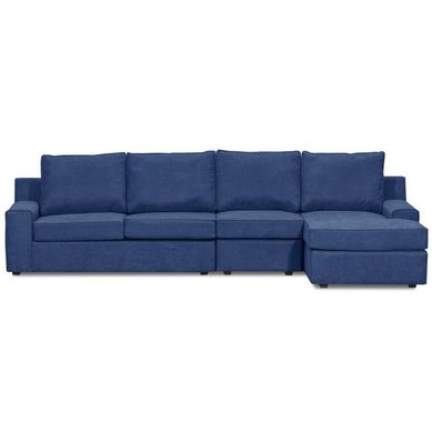 Seccional Burano Xl derecho tela Azul