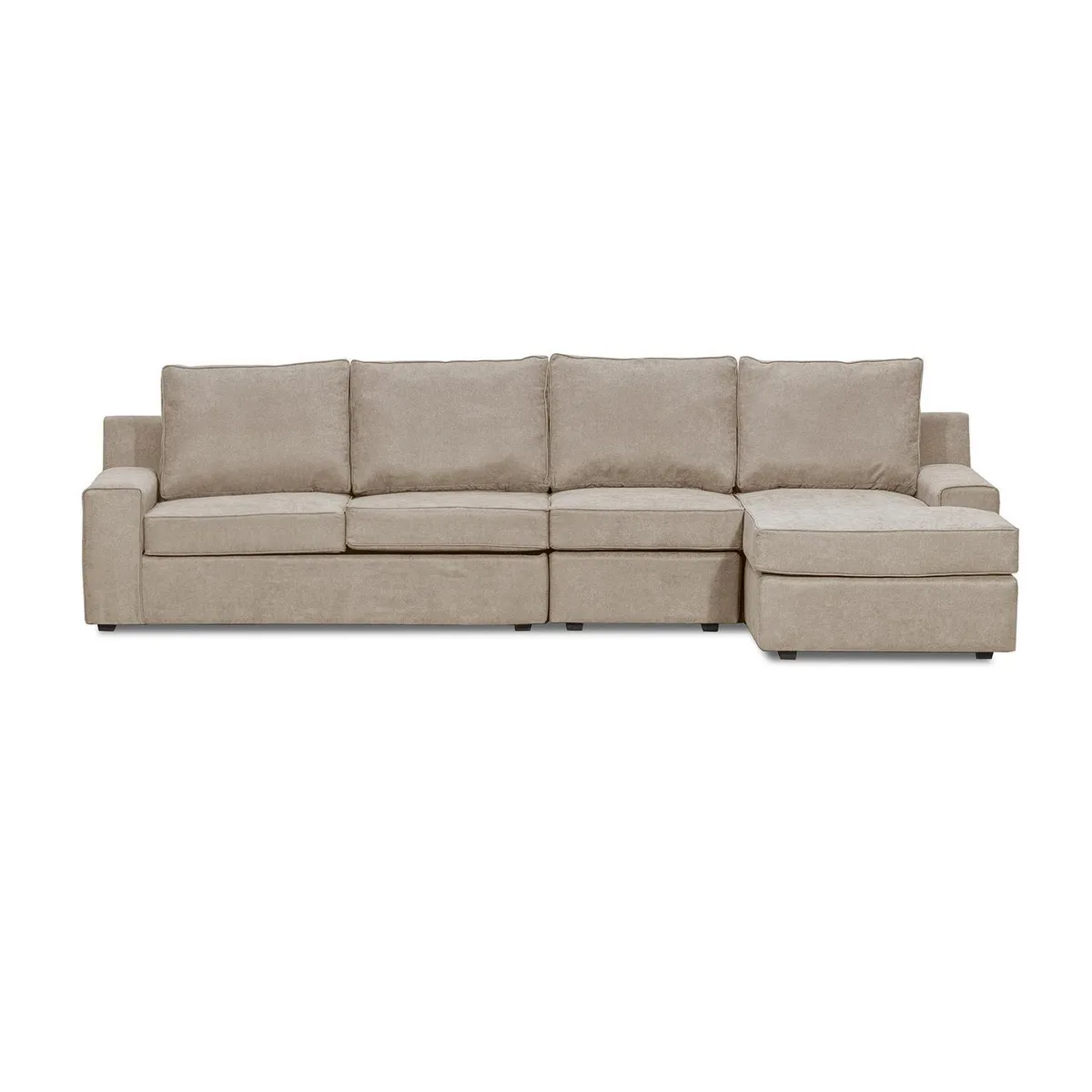 INTERMUEBLES - Sofá Seccional 5 cuerpos BURANO 341x93x160 cm Beige