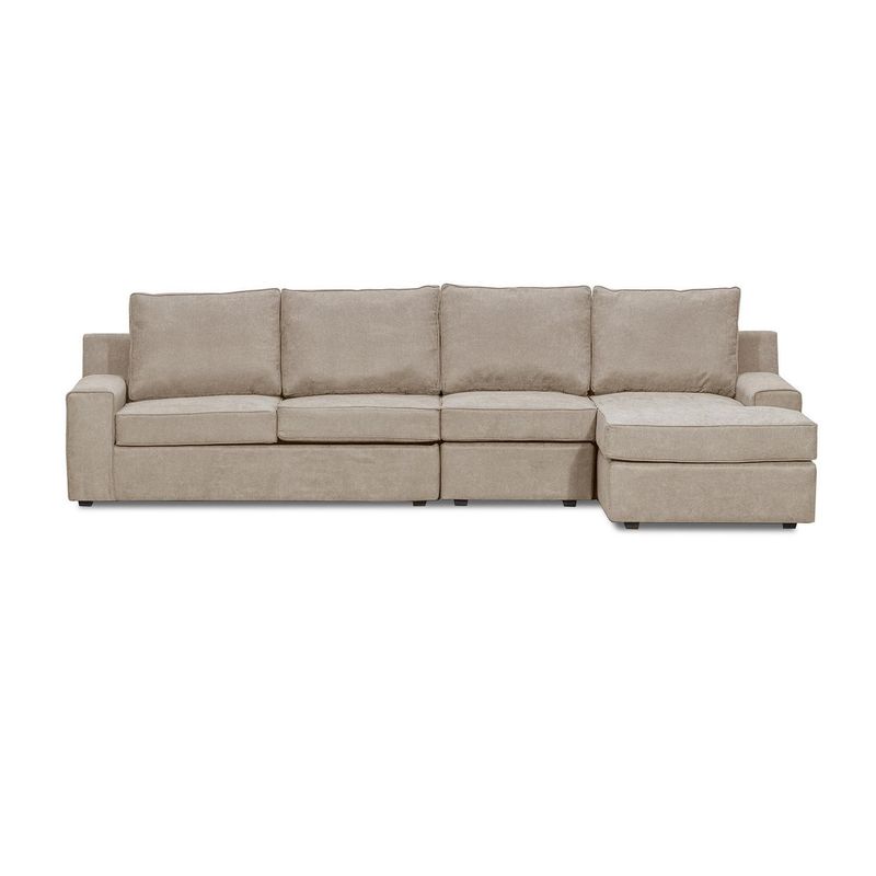 INNOVAMUEBLES - Sofá Seccional 5 cuerpos BURANO 341x93x160 cm Beige