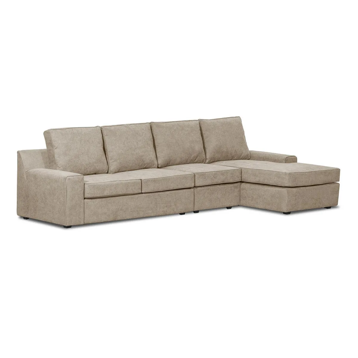 INTERMUEBLES - Sofá Seccional 5 cuerpos BURANO 341x93x160 cm Beige