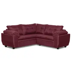 INNOVAMUEBLES - Sofá Seccional 5 cuerpos LIVERPOOL 204x74x194 cm Burdeo