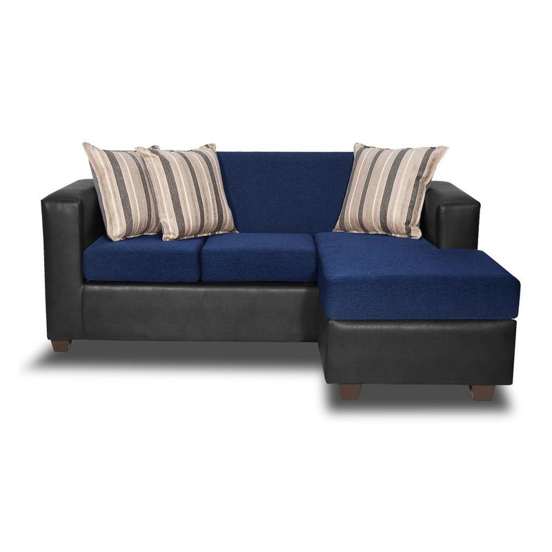 INNOVAMUEBLES - Sofá Seccional 4 cuerpos INVICTUS 186x87x140 cm Azul