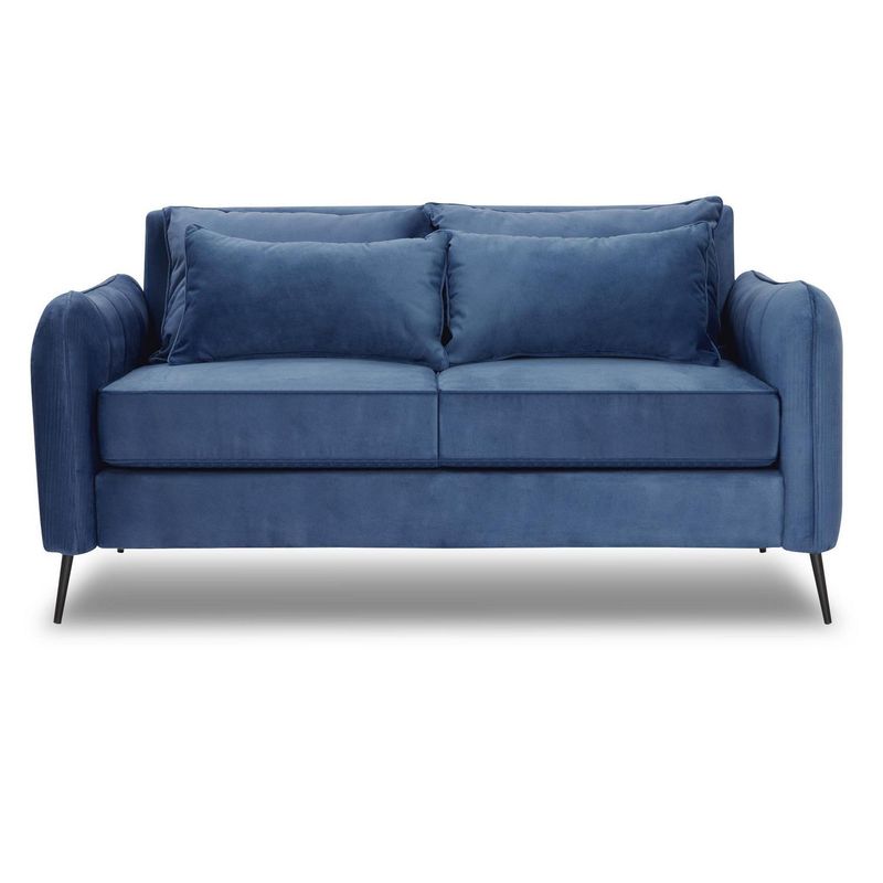 INNOVAMUEBLES - Sofá 2 cuerpos ITALIA 162x85x93 cm Azul