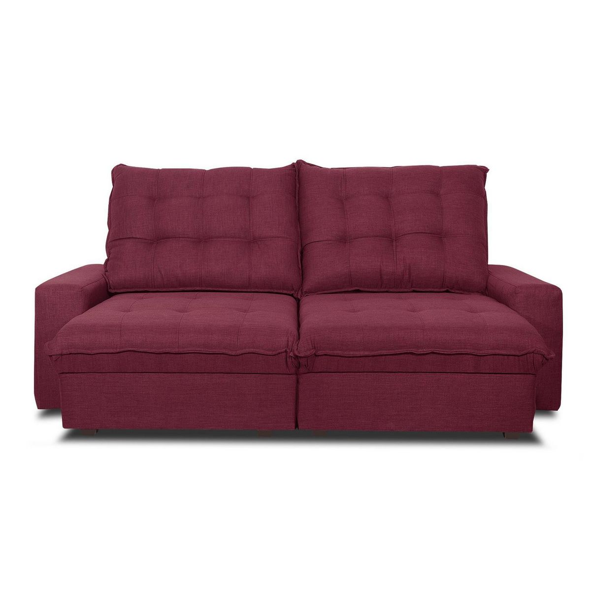 INTERMUEBLES - Sofá 2 cuerpos MAGESTIC 250x105x121 cm Burdeo