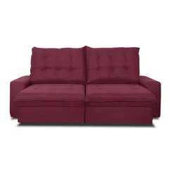 INNOVAMUEBLES - Sofá 2 cuerpos MAGESTIC 250x105x121 cm Burdeo