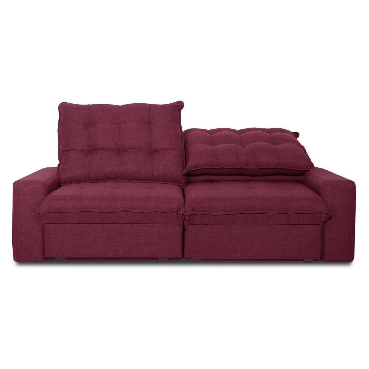 INTERMUEBLES - Sofá 2 cuerpos MAGESTIC 250x105x121 cm Burdeo