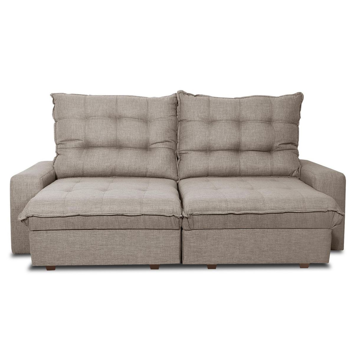 INTERMUEBLES - Sofá 2 cuerpos MAGESTIC 250x105x121 cm Beige