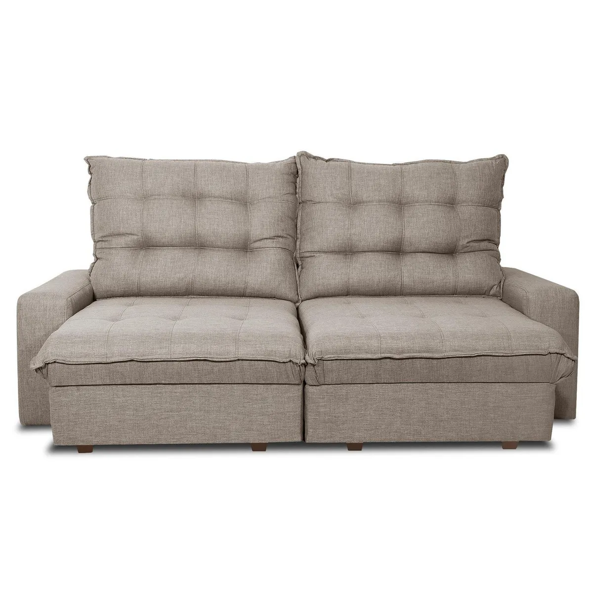 INTERMUEBLES - Sofá 2 cuerpos MAGESTIC 250x105x121 cm Beige