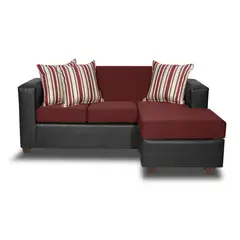 INNOVAMUEBLES - Sofá Seccional 4 cuerpos INVICTUS 186x87x140 cm Burdeo
