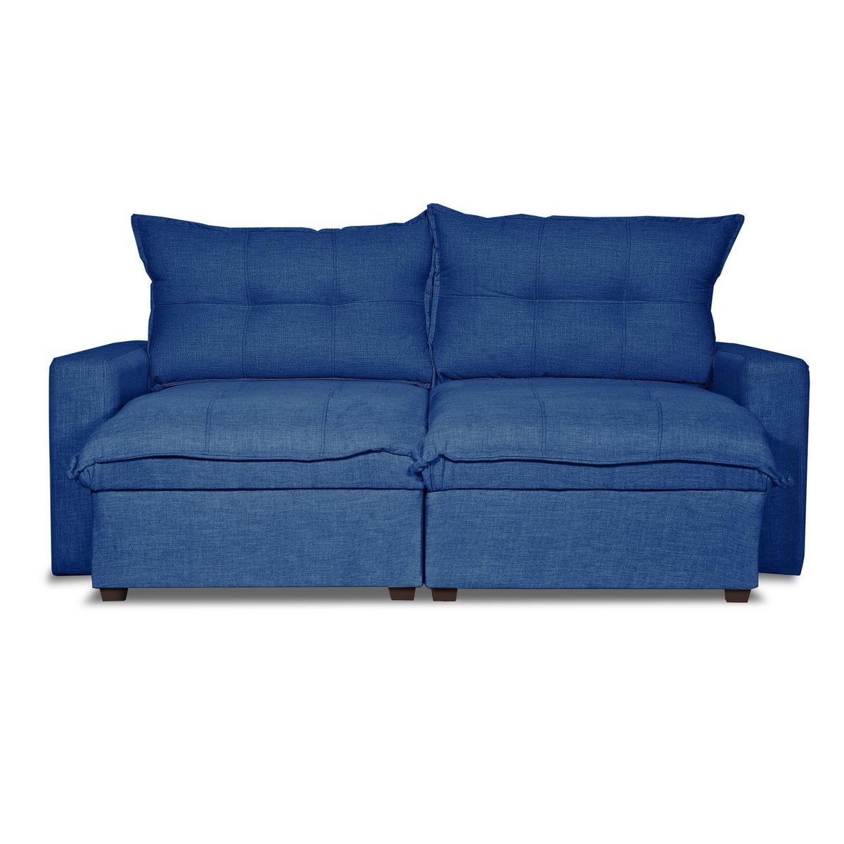 INTERMUEBLES - Sofá 2 cuerpos MAGESTIC 203x100x114 cm Azul