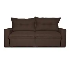 INNOVAMUEBLES - Sofá 2 cuerpos MAGESTIC 203x100x114 cm Chocolate
