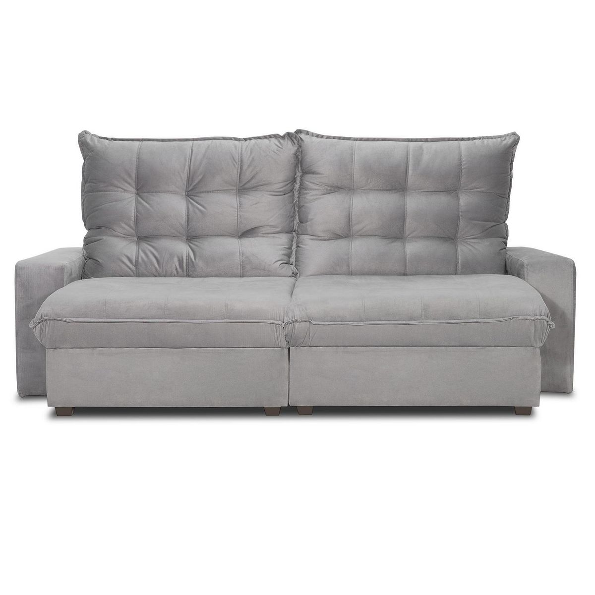 INTERMUEBLES - Sofá 2 cuerpos MAGESTIC 250x105x121 cm Gris